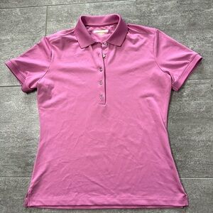 Greg Norman Pink Play Dry Golf Shirt Small